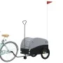 Remolque para bicicleta hierro negro y gris 45 kg de , Remolques para bicicletas - Ref: Foro24-94147, Precio: 90,15 €, Descue...