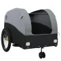 Remolque para bicicleta hierro negro y gris 45 kg de , Remolques para bicicletas - Ref: Foro24-94147, Precio: 90,15 €, Descue...