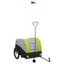 Schwarz-grüner Fahrradanhänger aus Eisen, 45 kg von , Fahrradanhänger - Ref: Foro24-94151, Preis: 93,25 €, Rabatt: %