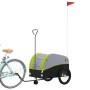 Schwarz-grüner Fahrradanhänger aus Eisen, 45 kg von , Fahrradanhänger - Ref: Foro24-94151, Preis: 93,25 €, Rabatt: %