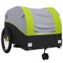 Schwarz-grüner Fahrradanhänger aus Eisen, 45 kg von , Fahrradanhänger - Ref: Foro24-94151, Preis: 93,25 €, Rabatt: %