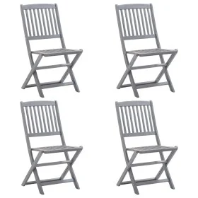 Folding garden chairs 4 units solid acacia wood by vidaXL, Garden chairs - Ref: Foro24-46336, Price: 182,58 €, Discount: %
