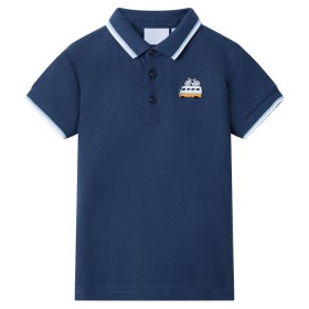 Dunkelblaues Kinderpoloshirt 128 von , Kinder-T-Shirts - Ref: Foro24-12052, Preis: 9,22 €, Rabatt: %