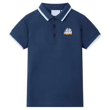 Dunkelblaues Kinderpoloshirt 128 von , Kinder-T-Shirts - Ref: Foro24-12052, Preis: 9,12 €, Rabatt: %