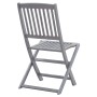 Folding garden chairs 4 units solid acacia wood by vidaXL, Garden chairs - Ref: Foro24-46336, Price: 185,41 €, Discount: %