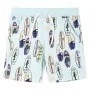 Children's shorts with drawstring soft blue mélange 128 by , kids pants - Ref: Foro24-11832, Price: 10,90 €, Discount: %