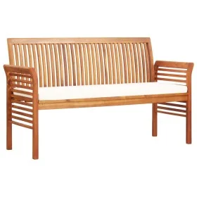 3-seater garden bench with solid acacia wood cushion 150 cm by vidaXL, garden benches - Ref: Foro24-45968, Price: 208,77 €, D...