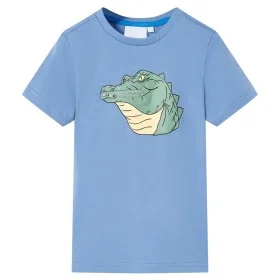 Mittelblaues Kinder-T-Shirt 140 von , Kinder-T-Shirts - Ref: Foro24-12073, Preis: 8,19 €, Rabatt: %