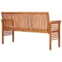 3-Sitzer-Gartenbank mit massivem Akazienholzkissen 150 cm von vidaXL, Gartenbänke - Ref: Foro24-45968, Preis: 212,49 €, Rabat...