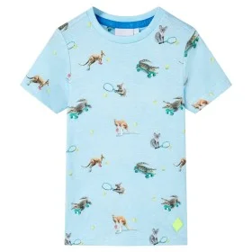 Kinder-T-Shirt Hellblau Melange 104 von , Kinder-T-Shirts - Ref: Foro24-11885, Preis: 8,64 €, Rabatt: %