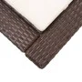 Liege mit braunem synthetischem Rattankissen von vidaXL, Liegen - Ref: Foro24-46235, Preis: 162,52 €, Rabatt: %