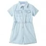 Soft blue children's short-sleeved jumpsuit 104 by , Children's clothes - Ref: Foro24-10910, Price: 13,56 €, Discount: %