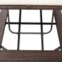 Liege mit braunem synthetischem Rattankissen von vidaXL, Liegen - Ref: Foro24-46235, Preis: 162,52 €, Rabatt: %