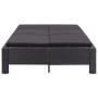 Tumbona para 2 personas con cojín ratán sintético negro de vidaXL, Camas para exteriores - Ref: Foro24-46241, Precio: 485,65 ...