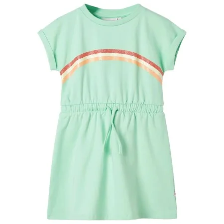 Vestido infantil con cordón verde chillón 116 de , Vestidos de niños - Ref: Foro24-10616, Precio: 11,17 €, Descuento: %