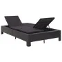 Sun lounger for 2 people with black synthetic rattan cushion. by vidaXL, Outdoor beds - Ref: Foro24-46241, Price: 478,02 €, D...