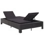 Tumbona para 2 personas con cojín ratán sintético negro de vidaXL, Camas para exteriores - Ref: Foro24-46241, Precio: 485,65 ...