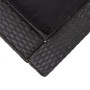 Tumbona para 2 personas con cojín ratán sintético negro de vidaXL, Camas para exteriores - Ref: Foro24-46241, Precio: 485,65 ...