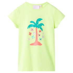 Fluorescent yellow children's t-shirt 128 by , Kids T-shirts - Ref: Foro24-11292, Price: 8,20 €, Discount: %