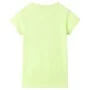 Fluorescent yellow children's t-shirt 128 by , Kids T-shirts - Ref: Foro24-11292, Price: 8,12 €, Discount: %