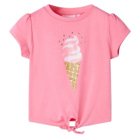 Leuchtend fluoreszierendes rosafarbenes Kinder-T-Shirt 128 von , Kinder-T-Shirts - Ref: Foro24-11252, Preis: 8,32 €, Rabatt: %