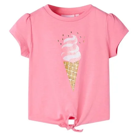 Camiseta infantil rosa brillante fluorescente 128 de , Camisetas para niños - Ref: Foro24-11252, Precio: 8,24 €, Descuento: %