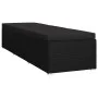 Garden lounger with cushion and black synthetic rattan table by vidaXL, Loungers - Ref: Foro24-46228, Price: 160,28 €, Discou...