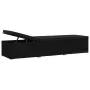 Garden lounger with cushion and black synthetic rattan table by vidaXL, Loungers - Ref: Foro24-46228, Price: 160,28 €, Discou...
