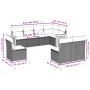 Gartensofa-Set mit beigen Kissen 8 Stück PE-Rattan von , Gartensets - Ref: Foro24-3260126, Preis: 540,08 €, Rabatt: %
