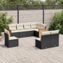 8-teiliges Gartensofa-Set und schwarze synthetische Rattankissen von , Gartensets - Ref: Foro24-3260124, Preis: 481,81 €, Rab...