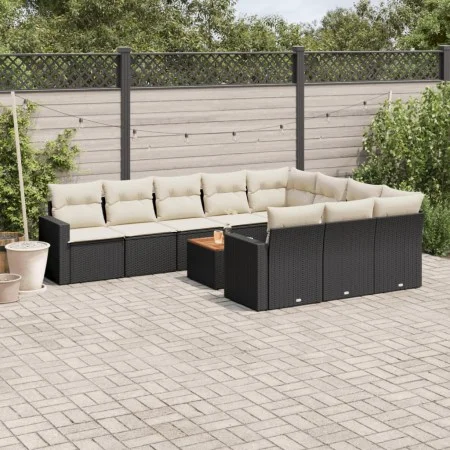 11-piece garden sofa set and black synthetic rattan cushions by , Modular outdoor sofas - Ref: Foro24-3224299, Price: 628,35 ...