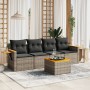 Gartensofa-Set mit Kissen, 5-teilig, graues synthetisches Rattan von , Gartensets - Ref: Foro24-3259022, Preis: 319,42 €, Rab...