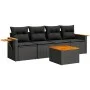 5-teiliges Gartenmöbel-Set und schwarze synthetische Rattankissen von , Gartensets - Ref: Foro24-3259017, Preis: 343,54 €, Ra...