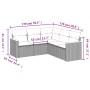 Garden sofa set with cushions 5 pieces beige synthetic rattan by , Garden sets - Ref: Foro24-3258362, Price: 367,51 €, Discou...