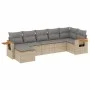 7-piece garden sofa set and beige synthetic rattan cushions by , Garden sets - Ref: Foro24-3259434, Price: 449,97 €, Discount: %