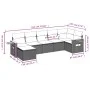 7-teiliges Gartensofa-Set und beigefarbene synthetische Rattankissen von , Gartensets - Ref: Foro24-3259434, Preis: 449,97 €,...
