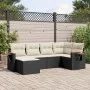 Set de sofás de jardín 6 piezas y cojines ratán sintético negro de , Conjuntos de jardín - Ref: Foro24-3259417, Precio: 380,6...
