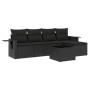 6-piece garden sofa set and black synthetic rattan cushions by , Garden sets - Ref: Foro24-3252432, Price: 397,47 €, Discount: %
