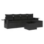 6-piece garden sofa set and black synthetic rattan cushions by , Garden sets - Ref: Foro24-3252432, Price: 413,14 €, Discount: %