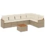 Garden sofa set with beige cushions 8 pcs PE rattan by , Garden sets - Ref: Foro24-3258439, Price: 551,54 €, Discount: %