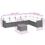 Gartensofa-Set mit beigen Kissen 8 Stück PE-Rattan von , Gartensets - Ref: Foro24-3258439, Preis: 554,56 €, Rabatt: %