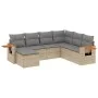 7-piece garden sofa set and beige synthetic rattan cushions by , Garden sets - Ref: Foro24-3259448, Price: 449,97 €, Discount: %