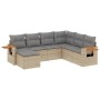 7-teiliges Gartensofa-Set und beigefarbene synthetische Rattankissen von , Gartensets - Ref: Foro24-3259448, Preis: 465,09 €,...