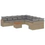 11-teiliges Gartensofa-Set mit beigen synthetischen Rattankissen von , Gartensets - Ref: Foro24-3258762, Preis: 655,44 €, Rab...