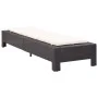 Tumbona con cojín de ratán sintético negro de vidaXL, Tumbonas - Ref: Foro24-46234, Precio: 149,29 €, Descuento: %