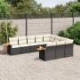 Garden sofa set 10 pieces with black synthetic rattan cushions by , Garden sets - Ref: Foro24-3259578, Price: 604,69 €, Disco...