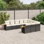 Garden sofa set 10 pieces with black synthetic rattan cushions by , Garden sets - Ref: Foro24-3259578, Price: 597,20 €, Disco...