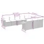 Garden sofa set 10 pieces with black synthetic rattan cushions by , Garden sets - Ref: Foro24-3259578, Price: 597,20 €, Disco...