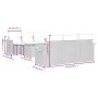 7-teiliges Gartensofa-Set und beigefarbene synthetische Rattankissen von , Gartensets - Ref: Foro24-3259034, Preis: 542,26 €,...
