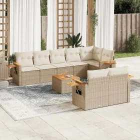 9-piece garden sofa set with beige synthetic rattan cushions by , Garden sets - Ref: Foro24-3259398, Price: 662,96 €, Discoun...